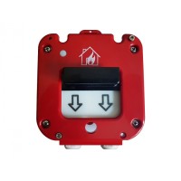 Извещатель пожарный ручной магнитоконтактный Магнито-контакт ИП 535/В "СЕВЕР" 0Ex iа IIC T6 Ga АТФЕ.425211.001 ТУ (Ввод из нержавейки МКВ М20Б (Бронированный кабель)