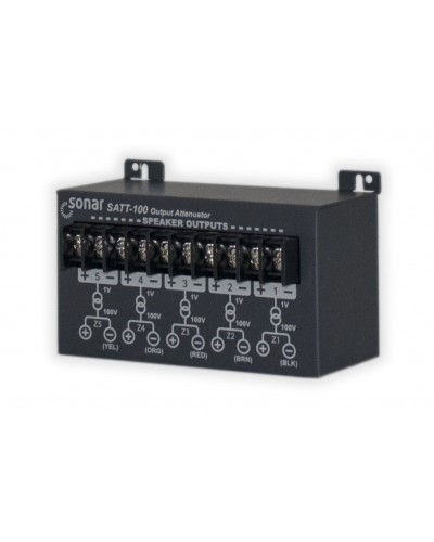 Блок аттенюаторов для настольныx усилителей Sonar SATT-100 в Таганроге Система оповещения и трансляции Sonar Pintop.ru