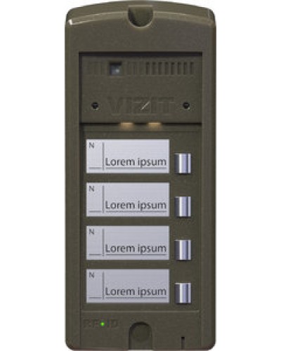 Панель вызова Vizit БВД-306CP-4 в Таганроге Многоабонентные устройства Pintop.ru