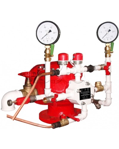 Узел управления дренчерный с пневмоприводом Спецавтоматика УУ-Д100/1,6(П0,028)-ВФ.О4 в Таганроге Устройства пуска водяного пожаротушения Pintop.ru