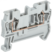 Клемма пружинная КПИ 2в-2,5 31А серая IEK (YZN11-002-K03)