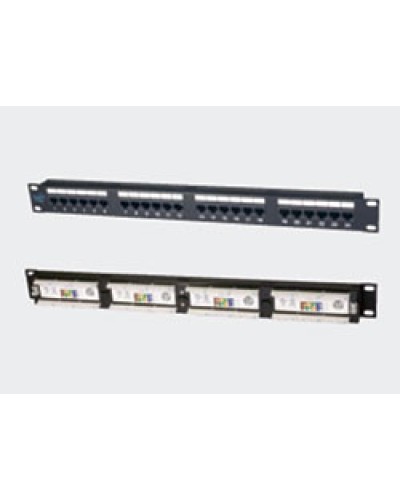 Патч-панель 19, 1U, 24xRJ45 категория 5е Eurolan (27B-U5-24BL) в Таганроге Патч панель Pintop.ru