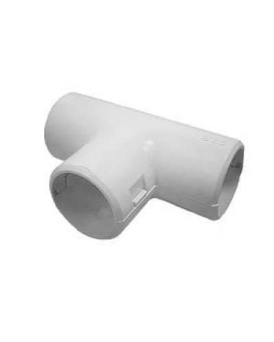 TI16G Тройник (2 част.) для труб D16мм, белый (1уп = 25шт)Экопласт (41316-25W) в Таганроге Аксессуары для кабель-канала Pintop.ru
