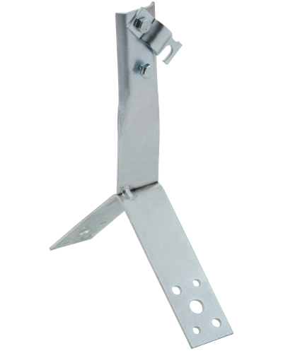 Держатель проводника круглого 6-10мм винтовой для конька h=100мм оцинкованная сталь IEK (ZDP80-11-4-16-100) в Таганроге Крепеж Pintop.ru