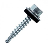 Саморез кровельный с шайбой 4,8х28 оц.(1000 шт/уп) ПожТехКабель PTK-Accessories 860-010