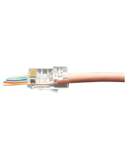 Разъем легкой оконцовки RJ-45 (8P8C) под витую пару Hyperline (PLEZ-8P8C-U-C5-100) в Таганроге Патч-корды и пигтейлы Pintop.ru