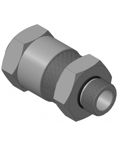 Кабельный ввод с резьбой G3/4 мм для прокладки кабеля в металлорукаве РЗ-ЦП-25, с уплотнением кабеля и проходным диаметром кабеля d=12-16 мм Спектрон КВМ-25/16-М-G3/4 в Таганроге Аксессуары для кабель-канала Pintop.ru