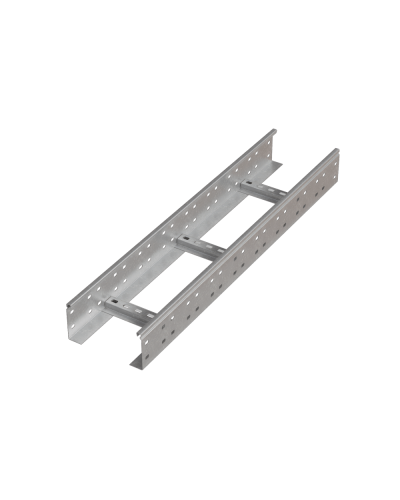 Лоток лестничный 100х100х2,0 L2500 мм HD85 N КМ-профиль (LL100-100-2.0-2500 HD85 N) в Таганроге Кабельные лотки Pintop.ru