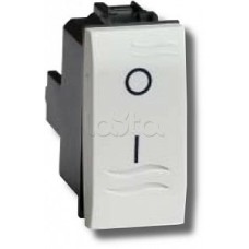 Выключатель двухполюсный белый 1 мод