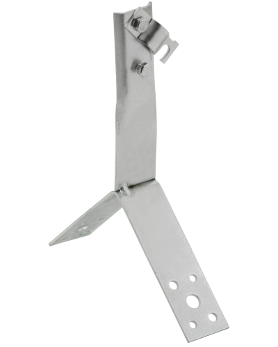 Держатель проводника круглого 6-10мм винтовой для конька h=80мм нержавеющая сталь IEK (ZDP80-20-4-16-80) в Таганроге Крепеж Pintop.ru