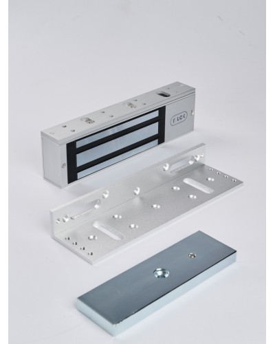 R-Lock RL-EML500-L0S - Электромагнитный замкок, 500кг, DC12/24B, цвет серебристый сатинированный алюминий RAL 7047 в Таганроге Электромагнитные замки Pintop.ru