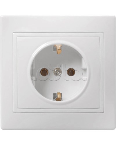 Розетка «Кварта» 2Р+Е, 1 модуль, без шторок, для скрытого монтажа IEK (ERK14-K01-16-DM) в Таганроге Аксессуары для кабель-канала Pintop.ru