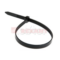 Хомут-стяжка нейлоновый, широкий 8х300 мм чёрный (100шт/уп) REXANT 07-0303