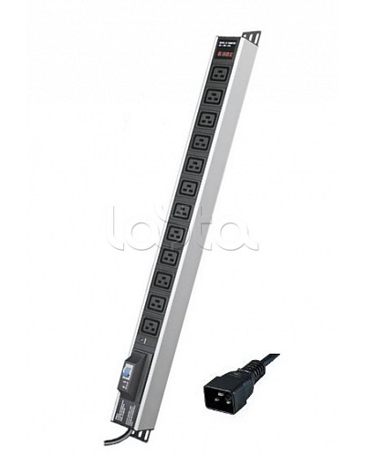 Блок распределения питания вертикальный для 19 шкафов DKC R5V12CBOPCDC19 в Таганроге Блоки розеток Pintop.ru