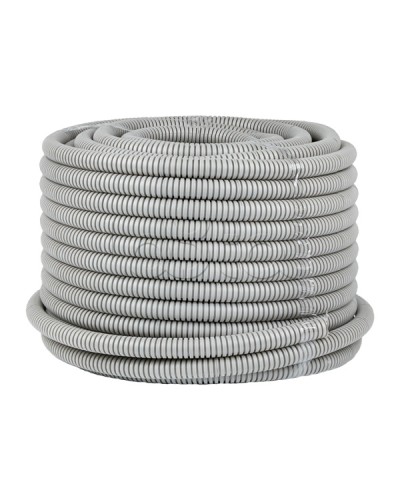 Труба гофр. ПВХ с протяжкой d20 мм (50 м) серая EKF-Plast (tg-z-20-50m) в Таганроге Труба гофрированная Pintop.ru