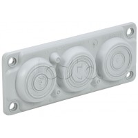 TITAN Ввод кабельный мембр. 6 отв. d=6-59мм IP65 серый IEK (TI-00D-MC-006-65)