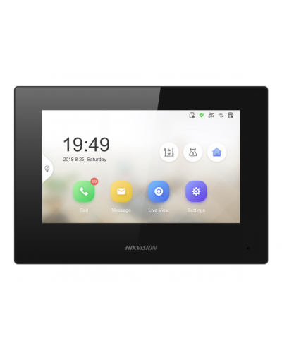 IP видеодомофон сенсорный Hikvision DS-KH6320-LE1(B) в Таганроге Абонентские IP устройства Pintop.ru