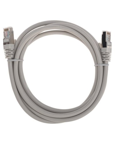 Патч-корд S/FTP, CAT 6A (10G), RJ45-RJ45, 28AWG, LSZH, серый, 2м REXANT 02-0390-2 в Таганроге Патчкорды (медные) Pintop.ru