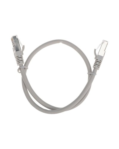 Патч-корд S/FTP, CAT 6A (10G), RJ45-RJ45, 28AWG, LSZH, серый, 0,5м REXANT 02-0390-05 в Таганроге Патчкорды (медные) Pintop.ru