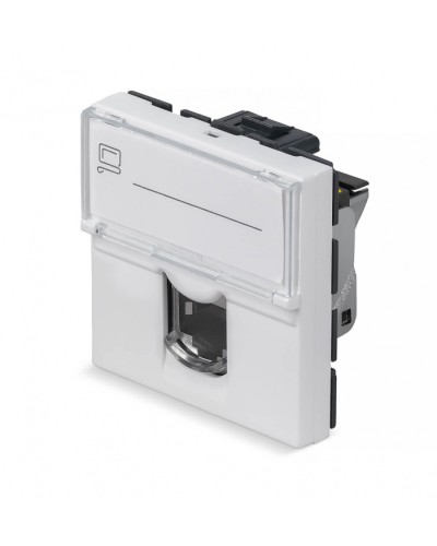 Модуль Keystone Jack RJ-45(8P8C), 180 градусов, категория 6a, экранированная Cabeus (KJ-RJ45-Cat.6a-SH-180T-FP-L-45) в Таганроге Модули Keystone Pintop.ru