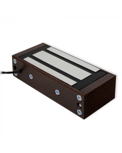 Замок электромагнитный Олевс М1-150 с планкой медный антик в Таганроге Электромагнитные замки Pintop.ru