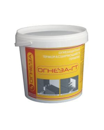 Герметик противопожарный терморасширяющийся Огнеза ОГНЕЗА-ГТ, ведро 3 кг., цвет серый в Таганроге Дополнительное оборудование пожаротушения Pintop.ru