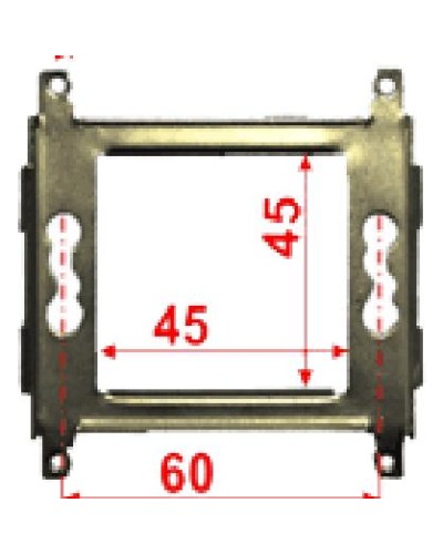 Суппорт металлический 45х45 для Mosaic LANMASTER LAN-MF45x45 в Таганроге Аксессуары для кабель-канала Pintop.ru