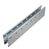 Страт-профиль двойной 41х41 L2100 мм s:3,0 (тройная перфорация) КМ-Профиль (2STPV41-41-2100 3P)