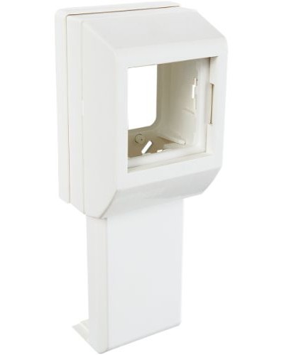 Суппорт с рамкой на 1 пост (45х45) вдоль профиля универсальный SPL 020007S в Таганроге Аксессуары для кабель-канала Pintop.ru