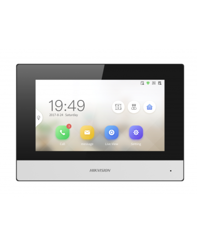 IP видеодомофон сенсорный с Wi-Fi Hikvision DS-KH6320-WTDE1 в Таганроге Абонентские IP устройства Pintop.ru