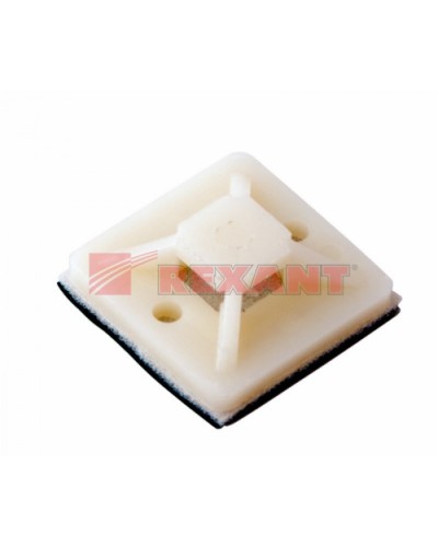 Площадка самоклеющаяся 20 х 20 мм 100 шт (10шт/уп) REXANT 07-2020 в Таганроге Стяжки-хомуты Pintop.ru