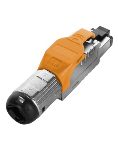 Разъем полевой оконцовки RJ-45 Hyperline (PLUE-8P8C-S-C6A-SH-OR) в Таганроге Коннекторы Pintop.ru