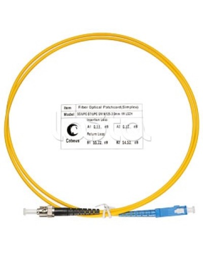 Патч-корд волоконно-оптический SM 9/125 simplex SC-ST LSZH (1 м) Cabeus FOP(s)-9-SC-ST-1m в Таганроге Патч-корды оптические Pintop.ru