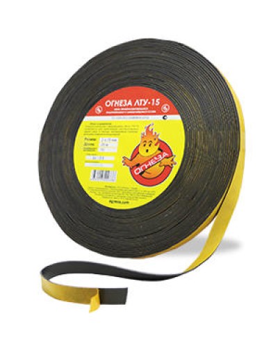 Лента термоуплотнительная Огнеза ОГНЕЗА-ЛТУ 2*15 мм., рулон 25 пог.м. в Таганроге Дополнительное оборудование пожаротушения Pintop.ru