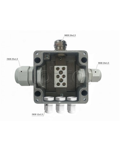 Металлическая коробка соединительная Магнито-контакт МКС 2ВК «МОРОЗ» с датчиком вскрытия корпуса (тампером), IP66/IP68 в Таганроге Распределительные коробки Pintop.ru