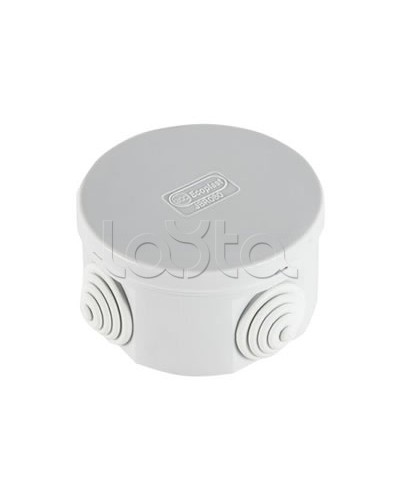 Экопласт JBR065 Коробка распред. о/п, D=65х35мм 4 вых., IP44 белый в Таганроге Распределительные коробки Pintop.ru