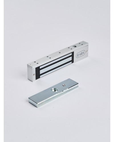 R-Lock RL-EM180-L0S - Электромагнитный замкок, 180кг, DC12/24B, цвет серебристый сатинированный алюминий RAL 7047 в Таганроге Электромагнитные замки Pintop.ru