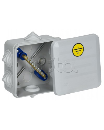 Коробка КУП КМ41361 100х100х50мм IP44 6 вв. (7035) IEK (UKO21-100-100-050-K41-55U) в Таганроге Распределительные коробки Pintop.ru