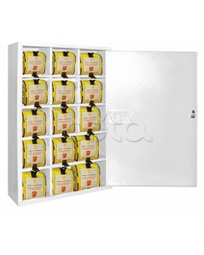 Футляр металлический секционный ПОЖТЕХНИКА ФМС-15 закрытый, белый в Таганроге Пожарные шкафы Pintop.ru