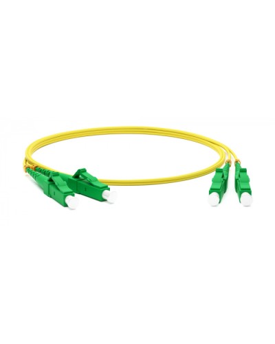 Патч-корд волоконно-оптический одномодовый SM 9/125 (OS2), LC/APC-LC/APC, duplex, LSZH, 5 м Hyperline FC-D2-9-LC/AR-LC/AR-H-5M-LSZH-YL в Таганроге Патч-корды оптические Pintop.ru