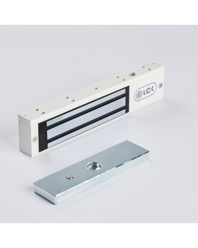 R-Lock RL-EM180-00W - Электромагнитный замкок, 180кг, DC12/24B, цвет белый, RAL9016(белый) в Таганроге Электромагнитные замки Pintop.ru