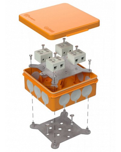 Коробка огнестойкая для о/п двухкомпонентная 60-0303-FR10.0-8 Е15-Е120 100х100х40 Промрукав (60-0303-FR10.0-8) в Таганроге Огнестойкие кабельные линии Pintop.ru