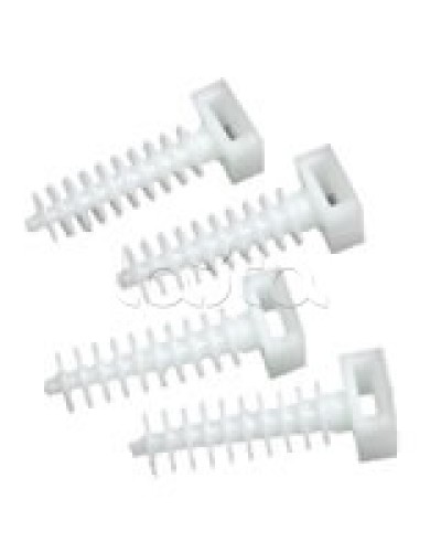 Держатель хомутов для установки в отверстиях D8 мм 37х13 мм Экопласт 47214 в Таганроге Крепеж: Дюбели, шурупы, саморезы Pintop.ru