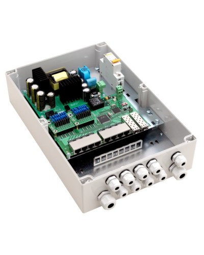 PoE-коммутатор 10-портовый, управляемый уличный TFortis PSW-2G8F+ в Таганроге Коммутаторы Pintop.ru