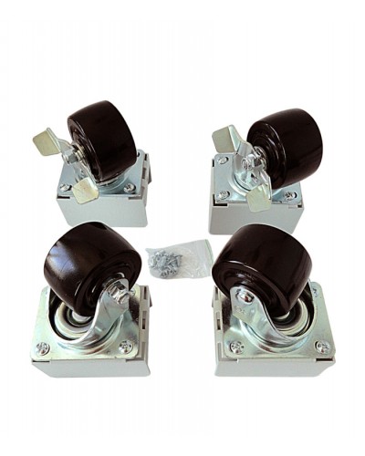 Eurolan Набор роликов 4 шт., до 600 кг, серия S3000 (60A-26-01-31BL) в Таганроге Аксессуары для стоек и шкафов Pintop.ru