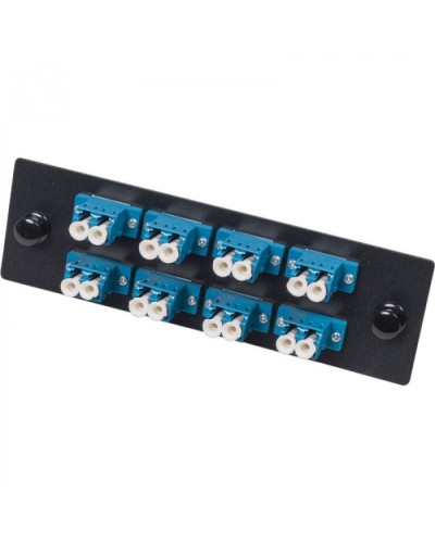 Адаптерная панель для кроссов LAN-FOBM с 8 дуплексными адаптерами LC/OM2 LANMASTER (LAN-APM-8x2LC/OM2) в Таганроге Проходные адаптеры и розетки оптические Pintop.ru