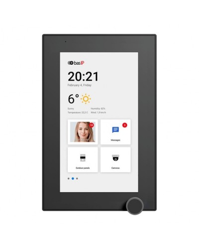 IP-видеодомофон BAS-IP AZ-07L BLACK в Таганроге Абонентские IP устройства Pintop.ru