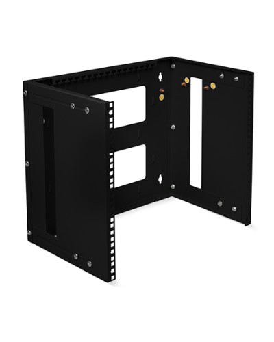 Кронштейн настенный 19 9U, цвет черный Cabeus NC-9U-BK в Таганроге Аксессуары для стоек и шкафов Pintop.ru